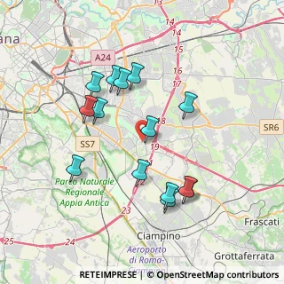 Mappa Via Filippo Foti, 00173 Roma RM, Italia (3.73071)