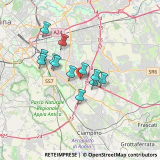 Mappa Via Filippo Foti, 00173 Roma RM, Italia (3.07167)