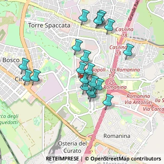 Mappa Via Filippo Foti, 00173 Roma RM, Italia (0.9395)