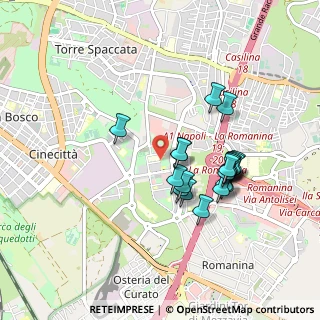 Mappa Via Filippo Foti, 00173 Roma RM, Italia (0.8455)