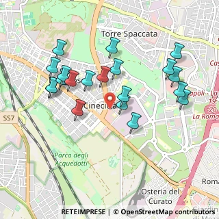 Mappa Via P. Togliatti, 00100 Roma RM, Italia (1.0235)