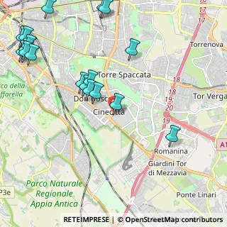 Mappa Via P. Togliatti, 00173 Roma RM, Italia (2.96611)