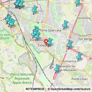 Mappa Via P. Togliatti, 00173 Roma RM, Italia (3.2665)