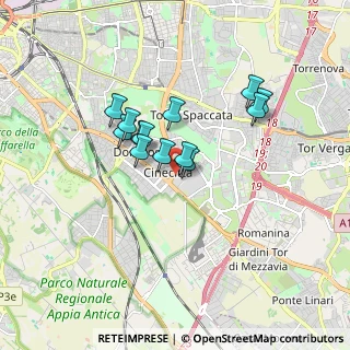 Mappa Via P. Togliatti, 00100 Roma RM, Italia (1.37385)