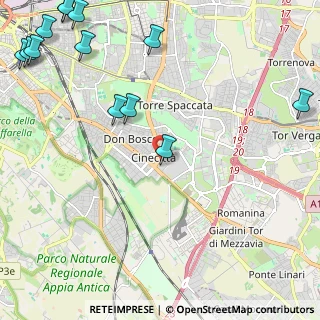 Mappa Via P. Togliatti, 00173 Roma RM, Italia (3.57692)