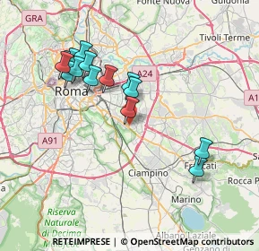 Mappa Via P. Togliatti, 00100 Roma RM, Italia (7.60214)