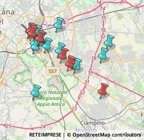 Mappa Via P. Togliatti, 00100 Roma RM, Italia (4.08389)