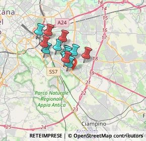 Mappa Via P. Togliatti, 00100 Roma RM, Italia (2.46923)