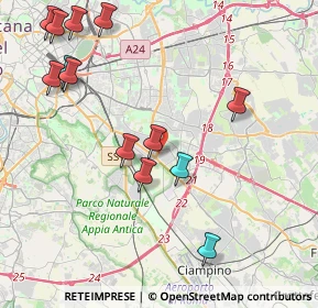 Mappa Via P. Togliatti, 00100 Roma RM, Italia (5.08)