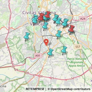 Mappa Via Umberto Nistri, 00146 Roma RM, Italia (4.4315)