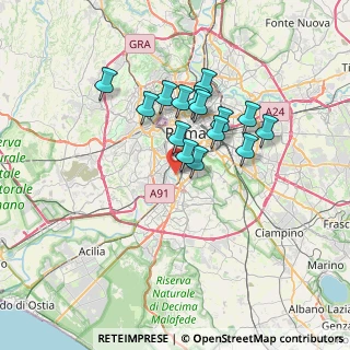 Mappa Via Umberto Nistri, 00146 Roma RM, Italia (5.83667)