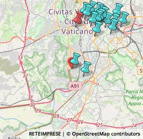 Mappa Via Luigi Kossuth, 00149 Roma RM, Italia (5.53111)