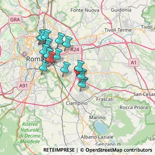 Mappa University of Rome Tor Vergata, 00133 Roma RM, Italia (7.172)