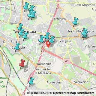Mappa University of Rome Tor Vergata, 00133 Roma RM, Italia (2.79688)