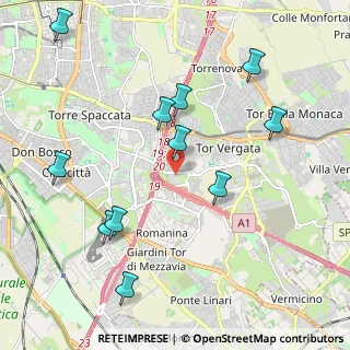 Mappa University of Rome Tor Vergata, 00133 Roma RM, Italia (2.41455)