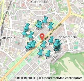 Mappa Via Cristoforo Colombo, 00145 Roma RM, Italia (0.3735)