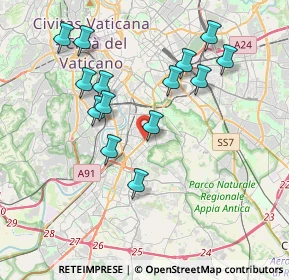 Mappa Via Cristoforo Colombo, 00145 Roma RM, Italia (3.93214)