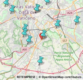 Mappa Via Cristoforo Colombo, 00145 Roma RM, Italia (5.45308)