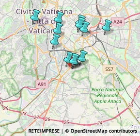 Mappa Via Cristoforo Colombo, 00145 Roma RM, Italia (3.02769)