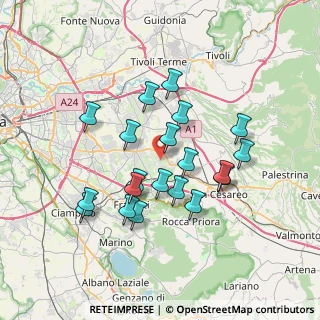 Mappa Via Mezzomonreale, 00132 Roma RM, Italia (6.818)