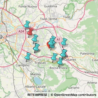Mappa Via Mezzomonreale, 00132 Roma RM, Italia (5.69643)
