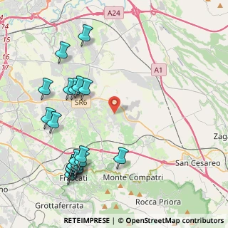 Mappa Via Mezzomonreale, 00132 Roma RM, Italia (5.3585)