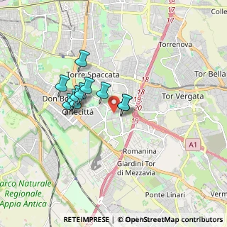 Mappa Via Francesco Gentile, 00173 Roma RM, Italia (1.40455)
