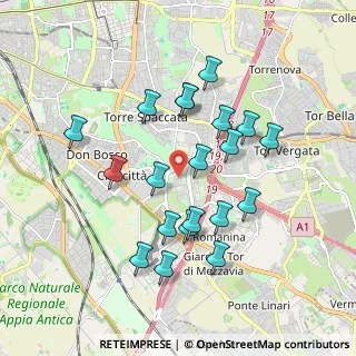 Mappa Via Francesco Gentile, 00173 Roma RM, Italia (1.843)