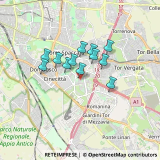 Mappa Via Francesco Gentile, 00173 Roma RM, Italia (1.40083)