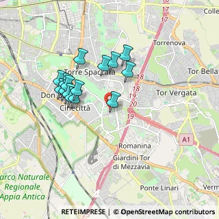 Mappa Via Francesco Gentile, 00173 Roma RM, Italia (1.70133)