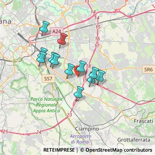 Mappa Via Francesco Gentile, 00173 Roma RM, Italia (3.0525)