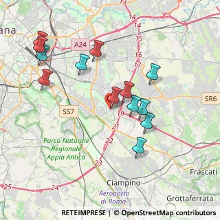 Mappa Via Francesco Gentile, 00173 Roma RM, Italia (4.09615)