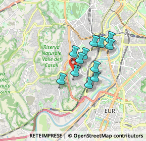 Mappa Via Adeodato Matricardi, 00149 Roma RM, Italia (1.2625)