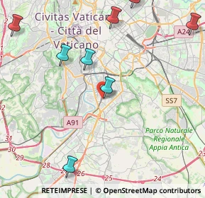 Mappa Via Gabriello Chiabrera, 00145 Roma RM, Italia (6.69727)