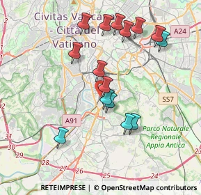 Mappa Via Gabriello Chiabrera, 00145 Roma RM, Italia (3.88867)