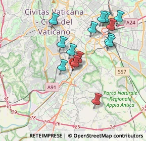 Mappa Via Gabriello Chiabrera, 00145 Roma RM, Italia (3.85643)