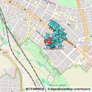 Mappa Via Fabrizio Luscino, 00173 Roma RM, Italia (0.2855)