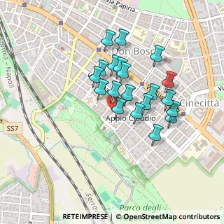 Mappa Via Fabrizio Luscino, 00173 Roma RM, Italia (0.389)