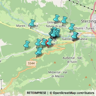 Mappa Via Passo Giovo, 39049 Vipiteno BZ, Italia (1.27692)