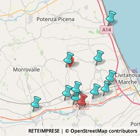 Mappa Viale della Vittoria, 62010 Montecosaro MC, Italia (4.28)