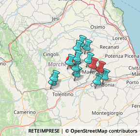 Mappa 62010 Treia MC, Italia (8.98929)