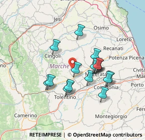 Mappa 62010 Treia MC, Italia (11.90294)