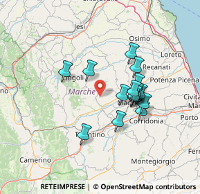 Mappa 62010 Treia MC, Italia (11.62563)