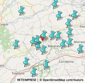 Mappa SP361, 62010 Treia MC, Italia (8.725)