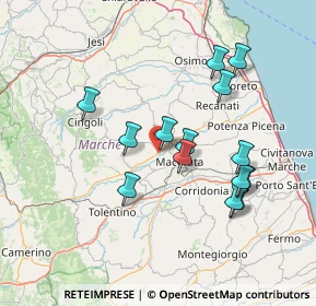 Mappa SP361, 62010 Treia MC, Italia (14.13357)