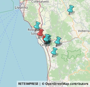 Mappa Via dei Montanini, 57023 Cecina LI, Italia (6.98273)