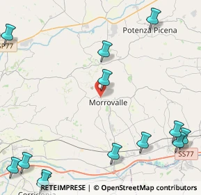 Mappa SP 10, 62010 Morrovalle MC, Italia (7.12267)