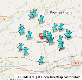 Mappa SP 10, 62010 Morrovalle MC, Italia (3.567)
