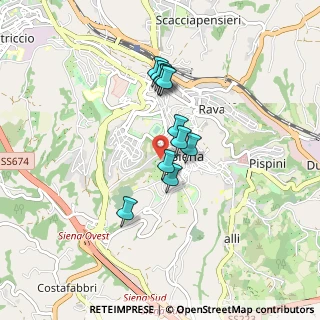 Mappa Via del Costone, 53100 Siena SI, Italia (0.66636)