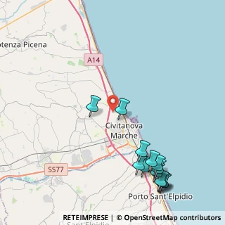 Mappa Via Andrea Doria, 62012 Civitanova Marche MC, Italia (5.53769)